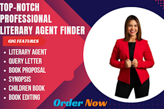 find you active literary agent for movie script, children book, screenplay