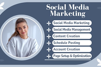 be your social media marketing manager and monthly content creator, linkedin ads