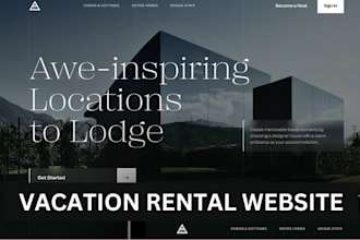 build vacation website, rental website and wordpress designs