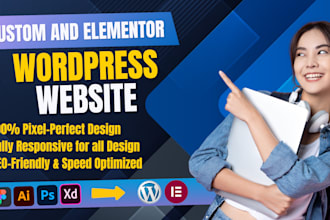 affordable clean and modern wordpress website design, xd or figma to wordpress