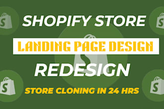 clone shopify landing page design in pagefly, gempages or funnelish product page
