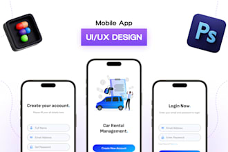 design mobile app ui ux design in figma with prototype