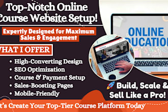 create interactive learning course or lms course for podia, moodle, learnworld