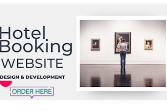 build hotel booking website, hotel reservation airbnb clone real estate website
