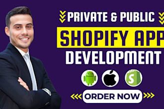 custom coding shopify customization shopify API database private app public app