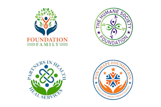 design a community, charity, foundation, non profit logo with free source file