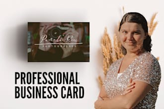 create your business card, professional and minimalistic