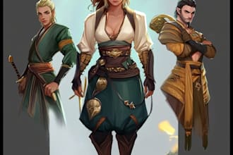 create your fantasy science fiction superhero character
