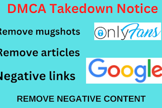 permanently remove mugshots articles news cases negative links from google