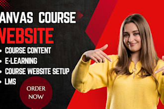 engaging canvas lms course website custom moodle course content curriculum
