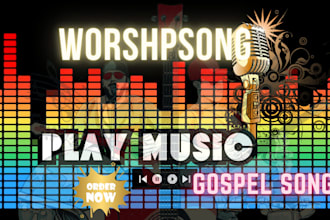 sing christian worship song jingle with female gospel song singer and songwriter