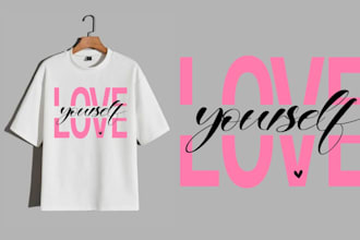do custom typography minimalist christian t shirt design