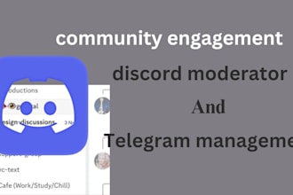 manage and chat in your telegram or discrord server