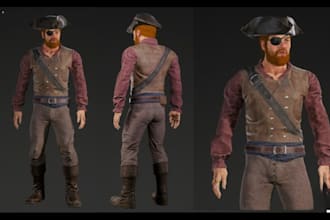 create player model, 3d character, 3d model for source game like gmod, sfm, mmd