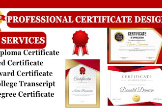 design diploma certificate, ged certificate, college diploma, award certificate