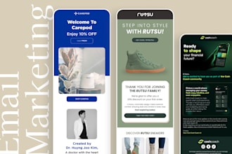 design responsive HTML email template newsletter klaviyo mailchimp