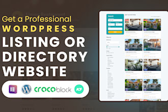 do wordpress listing website, directory website with filters using acf