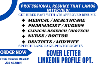 craft medical resume, healthcare, nursing, biotech, clinical research