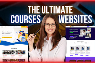 design elearning lms wordpress website using elementor pro