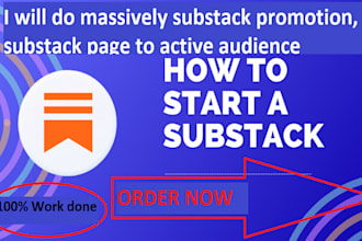 do  supermassive substack promotion, substack page to real active audience