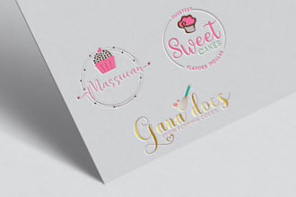 design a creative bakery, restaurant, or cakes logo