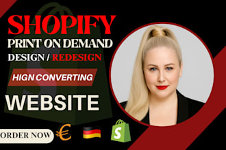 shopify print on demand store, shopify website, printify, printful, pod store