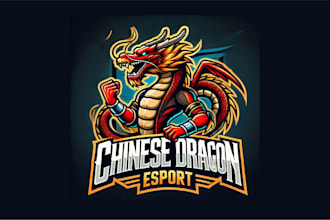 create amazing chinese dragon mascot logo within two days