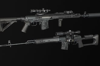 create 3d gun model, 3d weapons, grenade model, games gun for your project