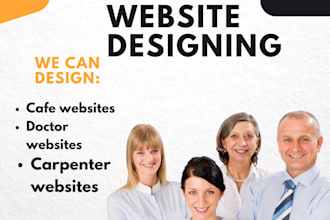 design carpenter,doctor and cafes websites