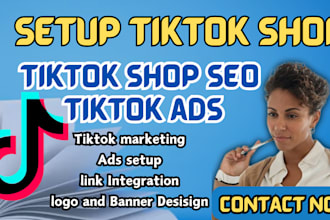 setup conversion focus tiktok shop and seo for online courses coach, tiktok ads