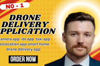 develop drone service app, drone booking app, flight control and planning app