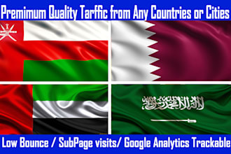 uae, qatar, oman, saudi website traffic