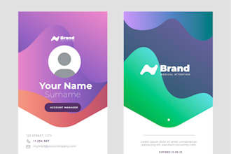 create professional custom id and business card designs