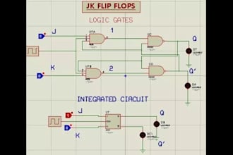 create professional digital logic design projects in proteus, and matlab