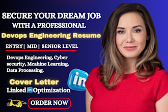 write engineering resume, devops,  cyber security, machine learning resume