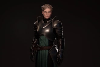 remodel 3d game character, metahuman model,ue5,3d assets,rig nsfw,3d armor,daz3d