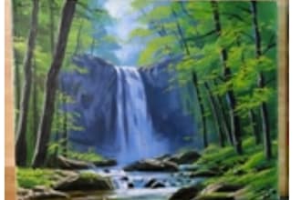 create hand made beautiful scenery paintings