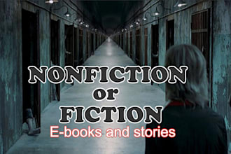 ghostwrite, rewrite, or edit fiction novels and nonfiction books