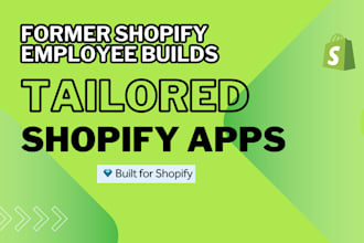 develop and build shopify ecommerce apps or integrations
