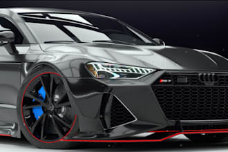 custom 3d modelling for automotive car, vehicle, trucks, widebody kit, car parts