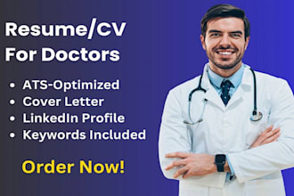 create ats medical cv doctor nursing healthcare resume writing