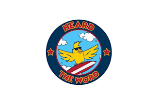design awesome surfing bird logo