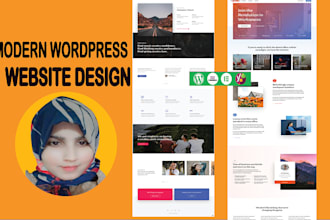 design wordpress portfolio website, business website