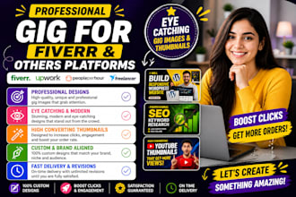 create professional fiverr gig and thumbnail  and video
