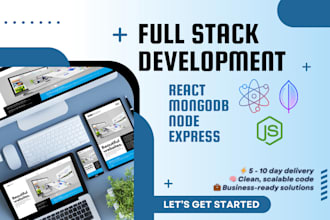 develop mern stack applications apps websites using react node express mongodb