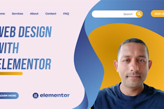 design wordpress website with elementor