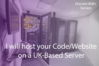 host your program or script on a UK based linux or windows server