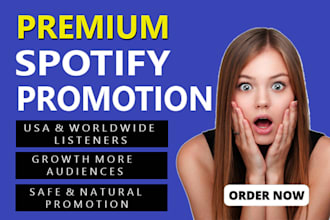 do organic spotify music promotion with ads campaign