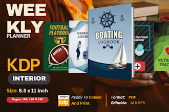 create kdp low content book, kdp interior or book cover