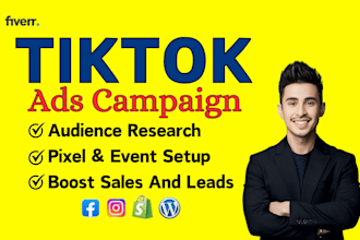 setup tiktok ads account with tik tok ads manager for leads and sales